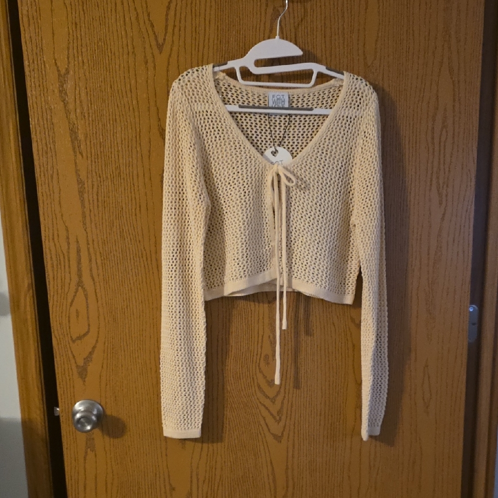 FCT With Love Cream Knit Sweater